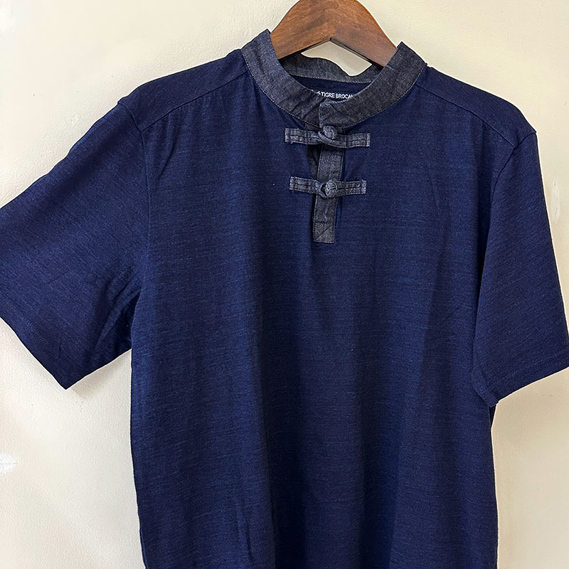 ティグルブロカンテ Indigo天竺 チャイナS/ST unisex Indigo