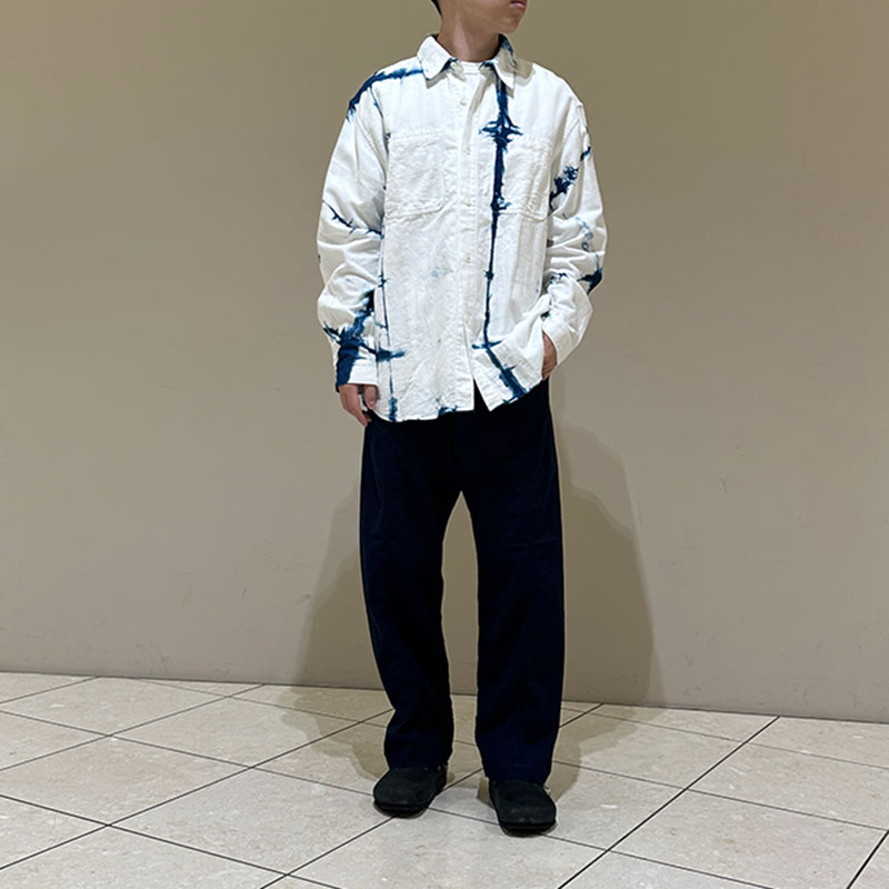 ティグルブロカンテ スクエア板締め Rail ワークシャツ unisex Indigo