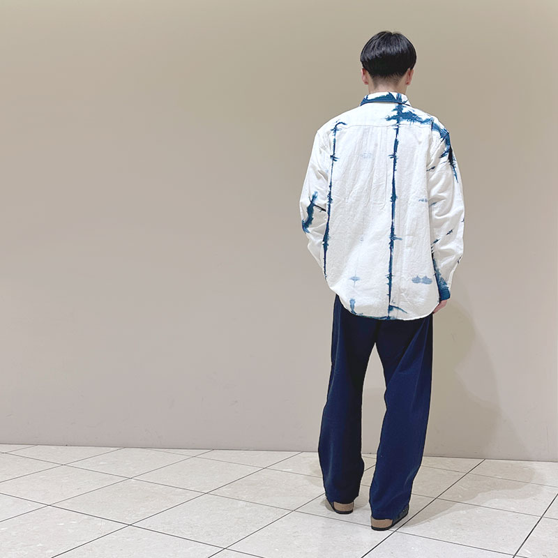 ティグルブロカンテ スクエア板締め Rail ワークシャツ unisex Indigo