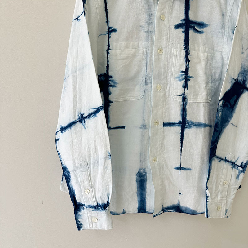 ティグルブロカンテ スクエア板締め Rail ワークシャツ unisex Indigo