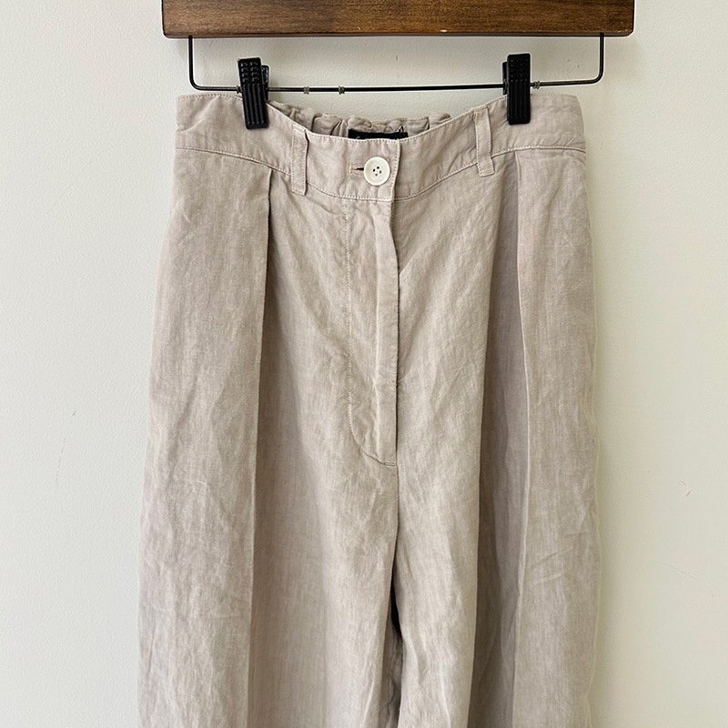 ティグルブロカンテ 40リネン コモド９分丈スラックス