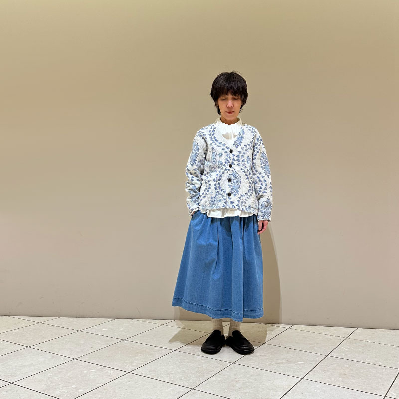 ティグルブロカンテ FlowerBP Kantha カンタ V Neck Jacket | TIGRE