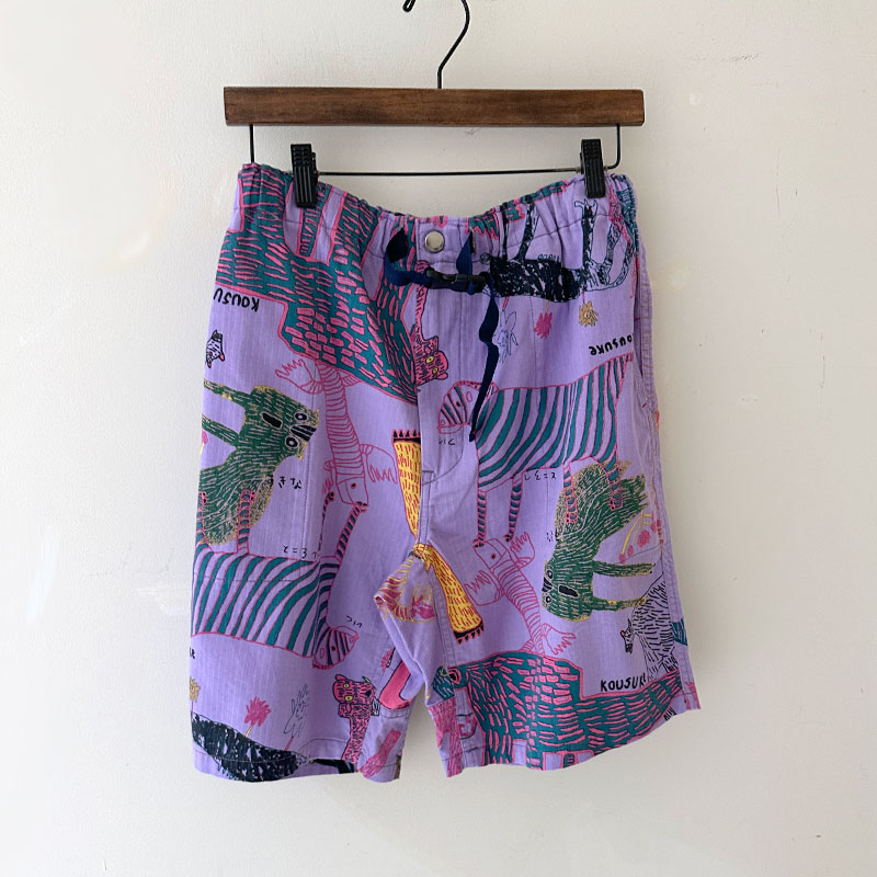 ティグルブロカンテ Lively animalsヘリンボン Easyショートパンツ unisex