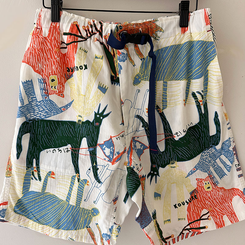 ティグルブロカンテ Lively animalsヘリンボン Easyショートパンツ unisex