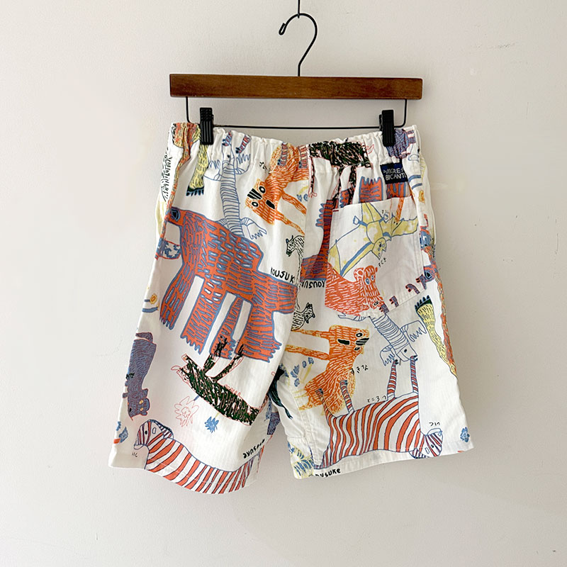 ティグルブロカンテ Lively animalsヘリンボン Easyショートパンツ unisex