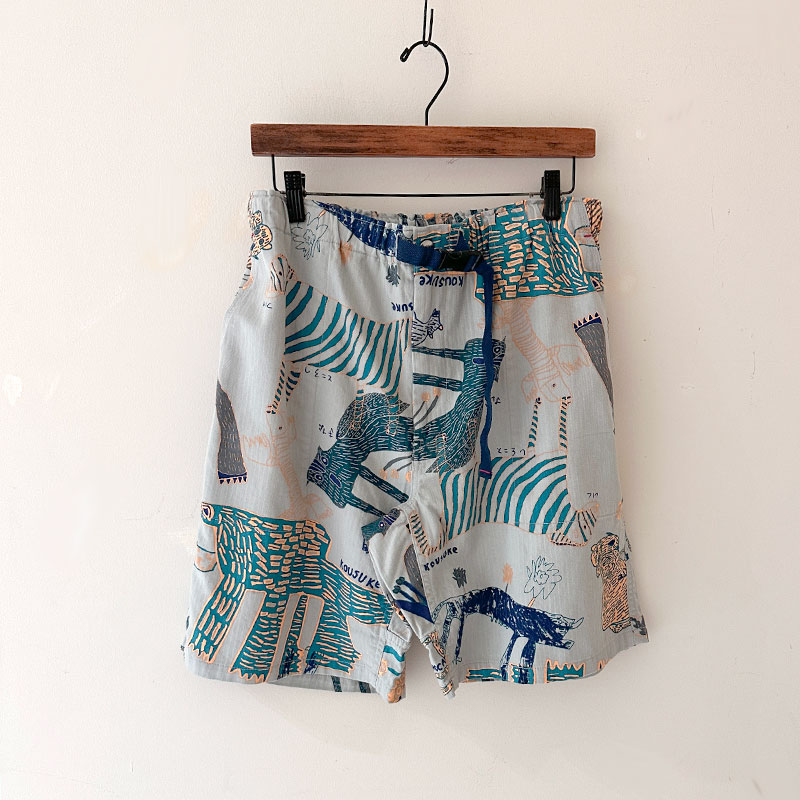 ティグルブロカンテ Lively animalsヘリンボン Easyショートパンツ unisex
