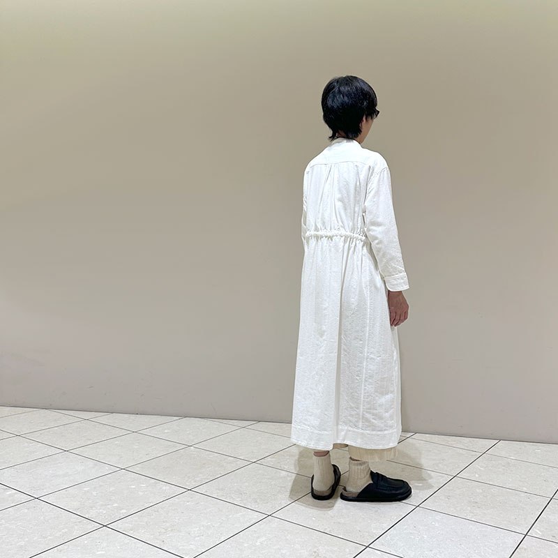 ティグルブロカンテ コットンレース ヨーク切替ギャザーワンピース