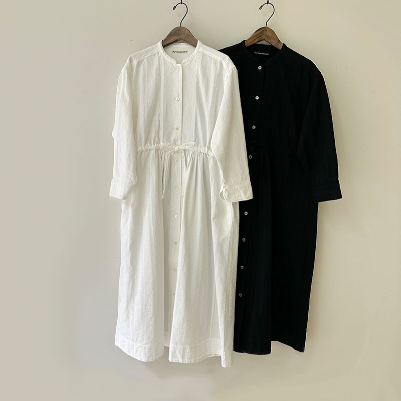 ティグルブロカンテ コットンレース ヨーク切替ギャザーワンピース