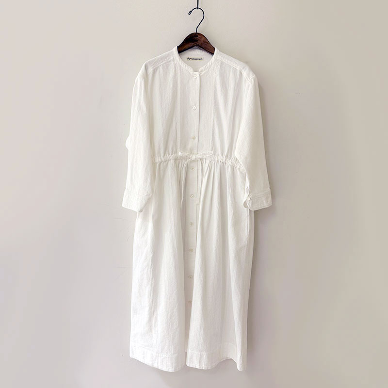 ティグルブロカンテ コットンレース ヨーク切替ギャザーワンピース