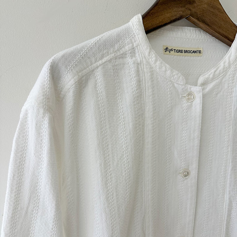 ティグルブロカンテ コットンレース ヨーク切替ギャザーワンピース