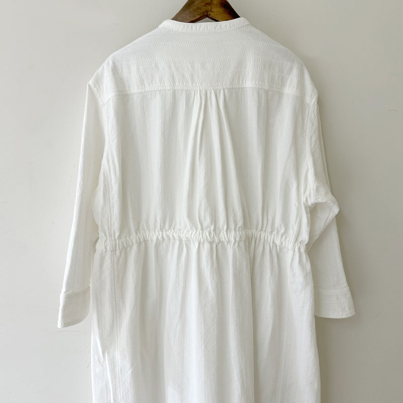 ティグルブロカンテ コットンレース ヨーク切替ギャザーワンピース