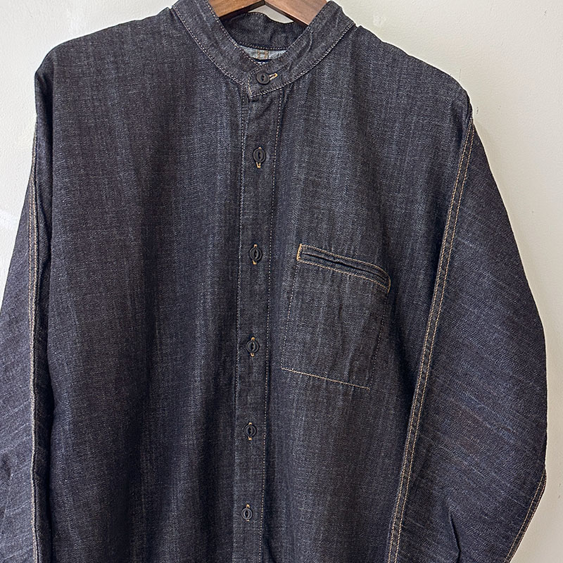 ティグルブロカンテ 7ozデニム スタンドストールマンワークシャツ unisex Indigo