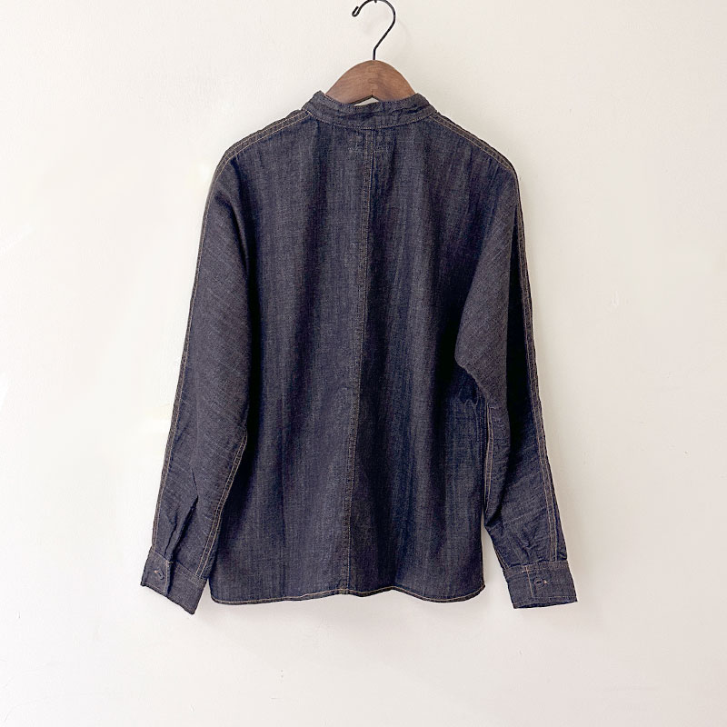 ティグルブロカンテ 7ozデニム スタンドストールマンワークシャツ unisex Indigo