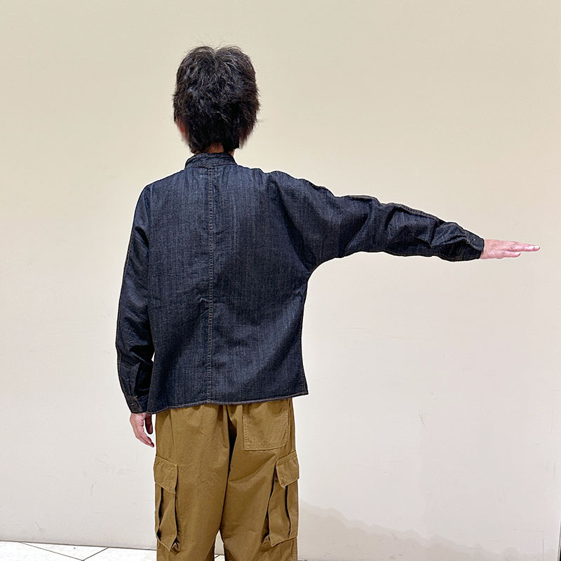 ティグルブロカンテ 7ozデニム スタンドストールマンワークシャツ unisex Indigo
