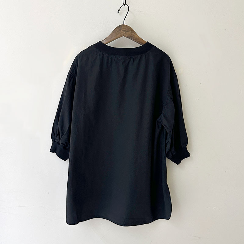 ティグルブロカンテ C/Liポプリン リブギャザーパフブラウス