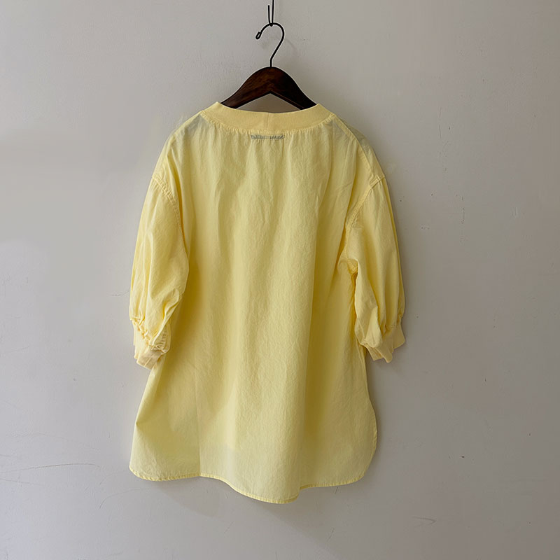 ティグルブロカンテ C/Liポプリン リブギャザーパフブラウス