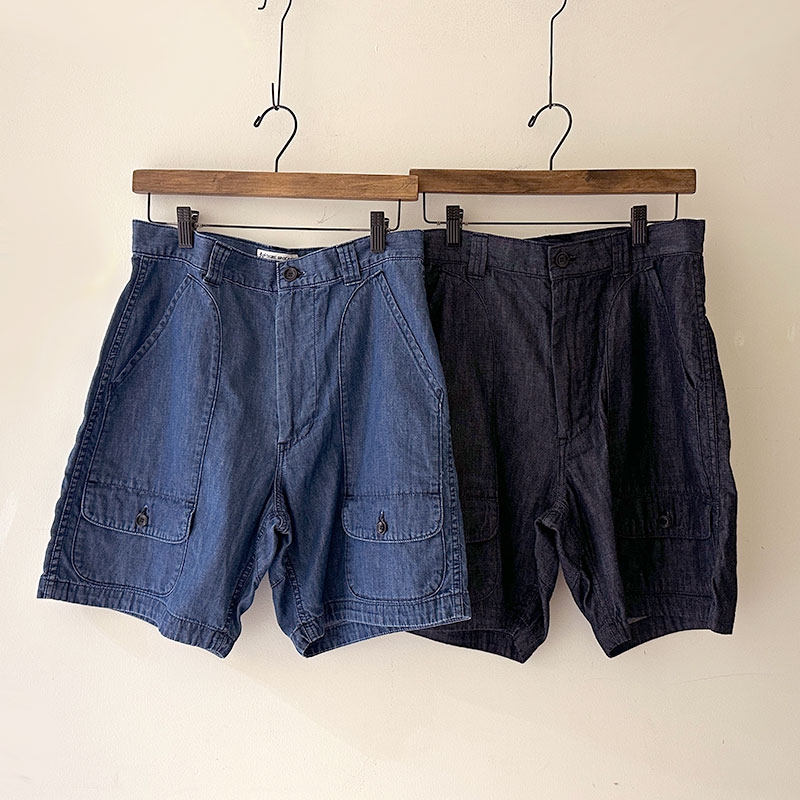ティグルブロカンテ 6ozデニム ハンティング ショートパンツ unisex Fade