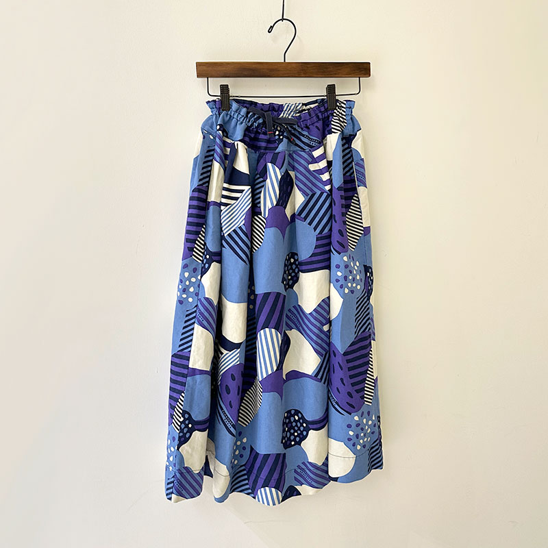 ティグルブロカンテ ハートフルイカット フィセルロングスカート 久留米絣 TIGRE BROCANTE(ティグルブロカンテ）/ハートフルイカット