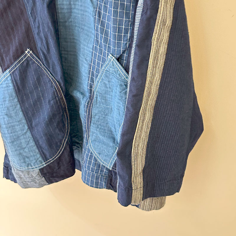 FUNSET OF ART ファンセットオブアート INDパッチワーク作務衣プルCA