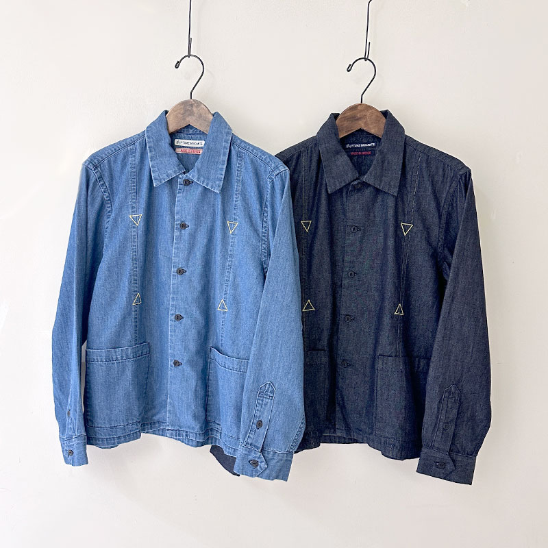 ティグルブロカンテ 6oz Denim Aflo Cuban Long Sleeve Shirt