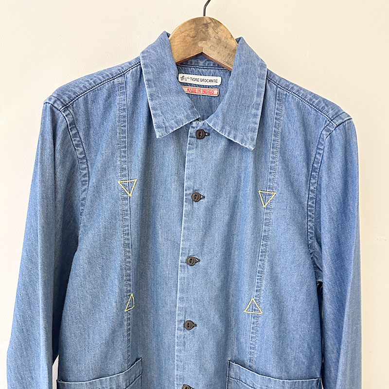 ティグルブロカンテ 6oz Denim Aflo Cuban Long Sleeve Shirt
