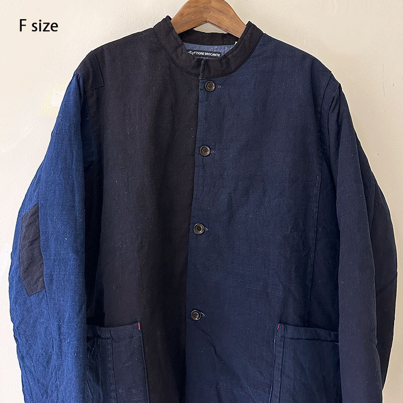 ティグルブロカンテ 藍の古布バッティング スタンドカバーオール unisex Indigo