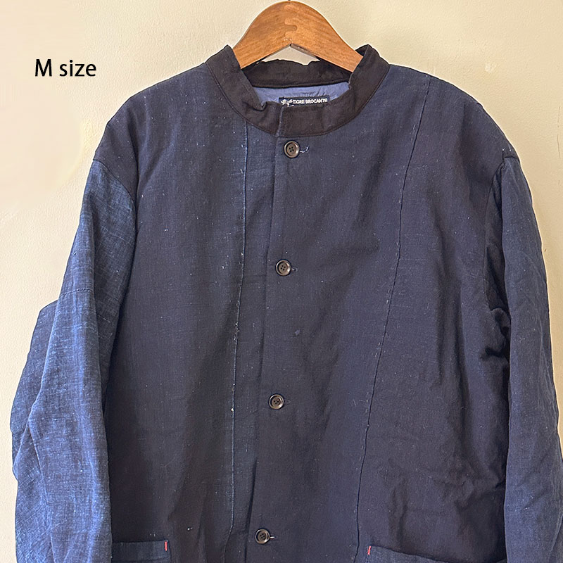 ティグルブロカンテ 藍の古布バッティング スタンドカバーオール unisex Indigo