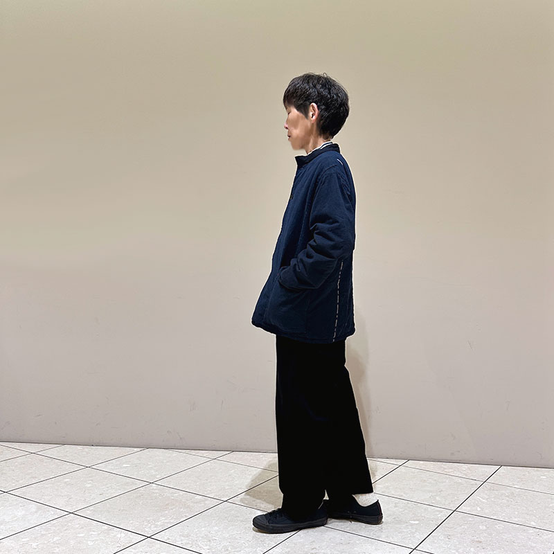 ティグルブロカンテ 藍の古布バッティング スタンドカバーオール unisex Indigo