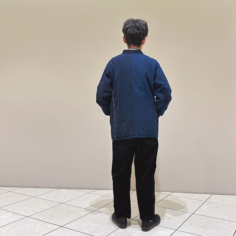 ティグルブロカンテ 藍の古布バッティング スタンドカバーオール unisex Indigo