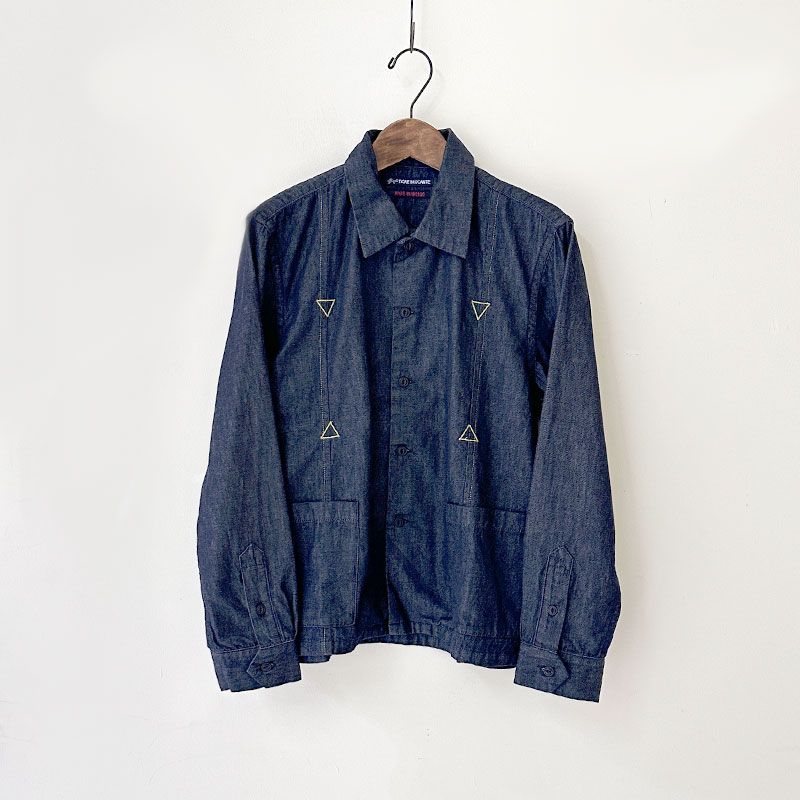 ティグルブロカンテ 6oz Denim Aflo Cuban Long Sleeve Shirt