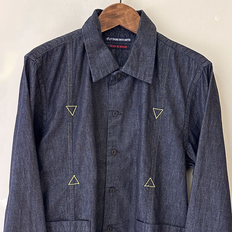 ティグルブロカンテ 6oz Denim Aflo Cuban Long Sleeve Shirt