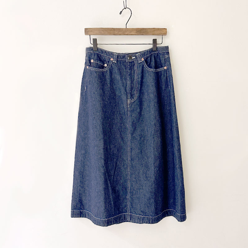 ティグルブロカンテ 10ozデニム ローライズ5PKT スカート Indigo