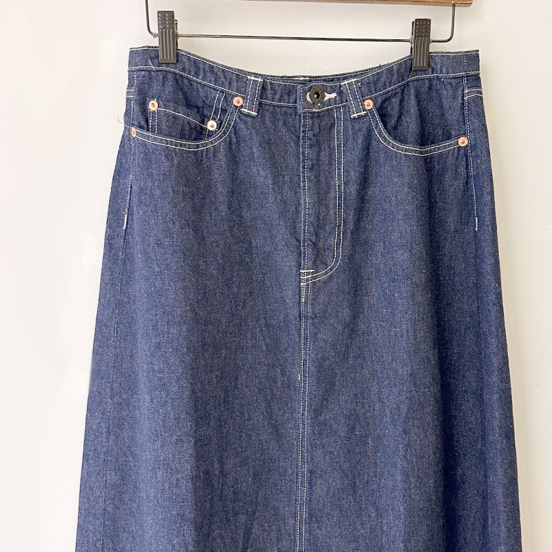 ティグルブロカンテ 10ozデニム ローライズ5PKT スカート Indigo