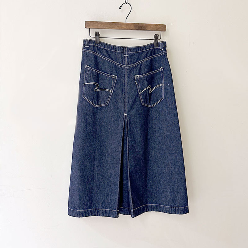 ティグルブロカンテ 10ozデニム ローライズ5PKT スカート Indigo