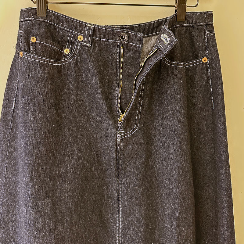 ティグルブロカンテ 10ozデニム ローライズ5PKT スカート Indigo