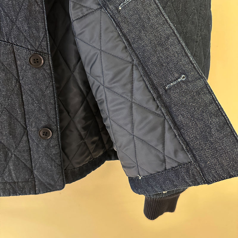 ティグルブロカンテ 風神雷神naugty ボンバーマンリブジャケット unisex Indigo