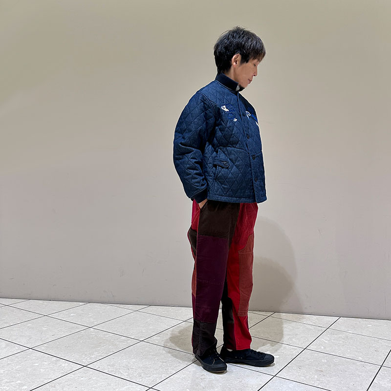 ティグルブロカンテ 風神雷神naugty ボンバーマンリブジャケット unisex Indigo