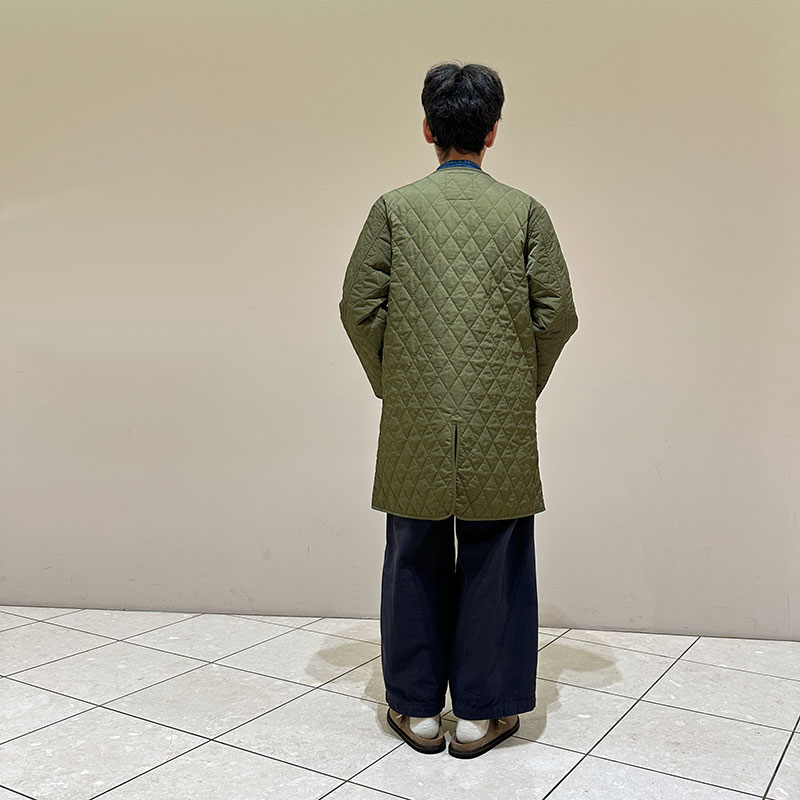 ティグルブロカンテ ナイロンツイルキルティング ライナーハーフコート unisex