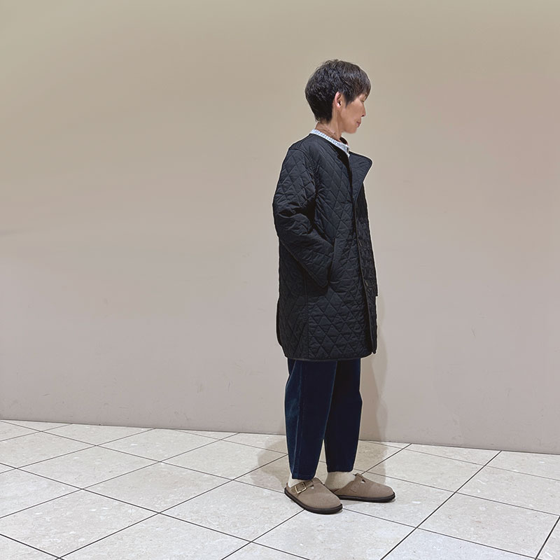 ティグルブロカンテ ナイロンツイルキルティング ライナーハーフコート