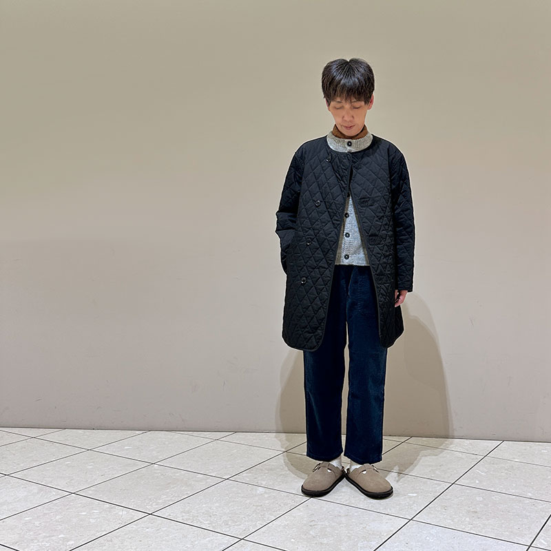 ティグルブロカンテ ナイロンツイルキルティング ライナーハーフコート unisex