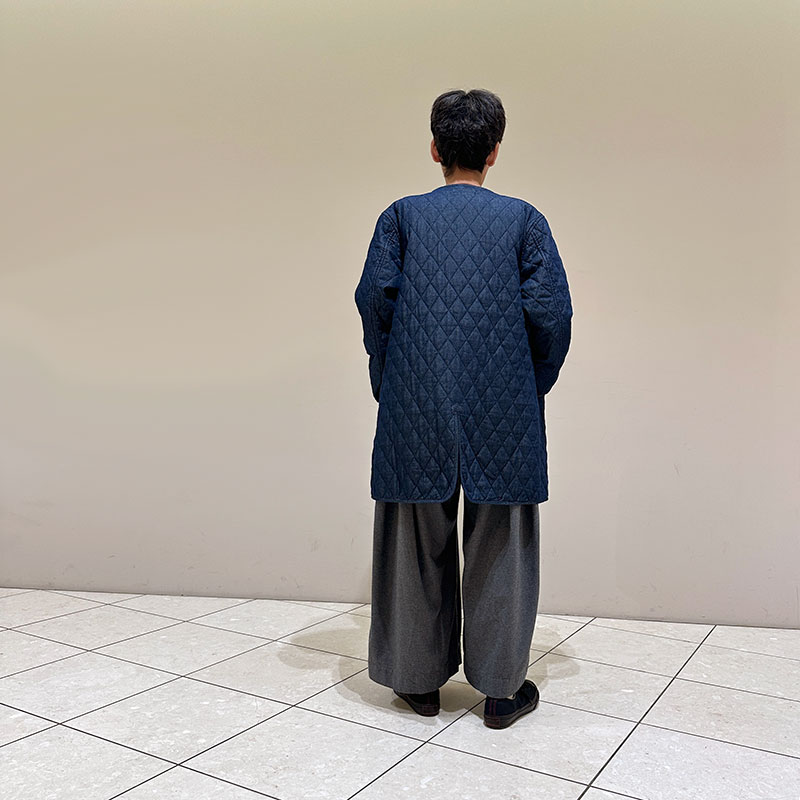 ティグルブロカンテ 7ozデニムキルティング ライナーハーフコート