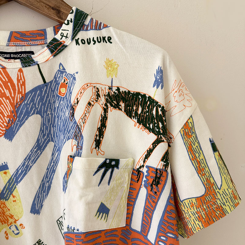 ティグルブロカンテ Lively animals天竺 ベニスビーチPKTS/ST unisex