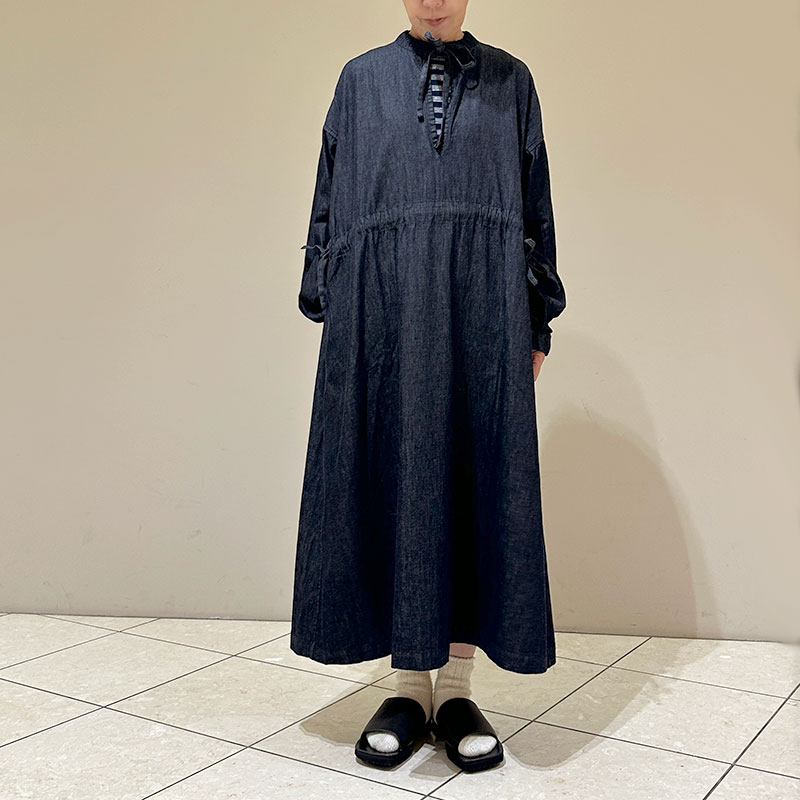 ティグルブロカンテ 6ozDenim ストリングP/O ワンピース Indigo