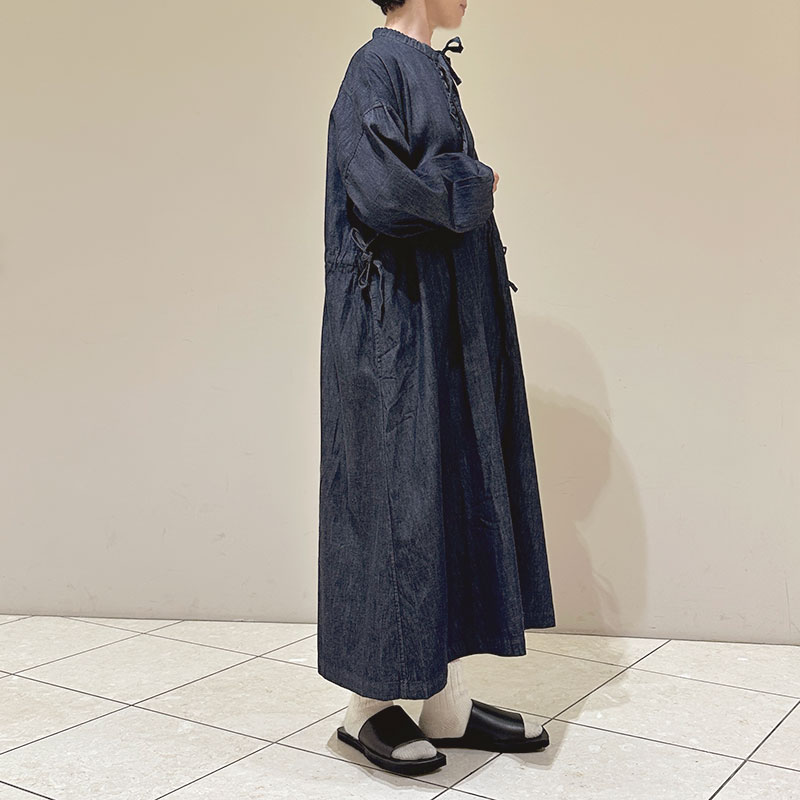 ティグルブロカンテ 6ozDenim ストリングP/O ワンピース Indigo