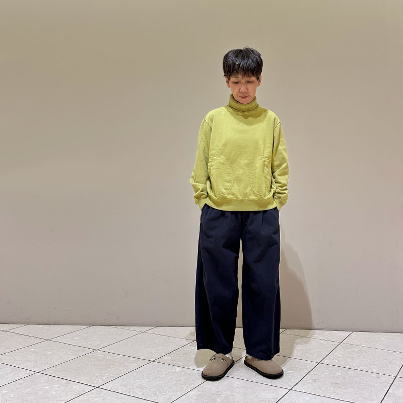 ティグルブロカンテ BD裏毛 Wリブタートルスウェット unisex