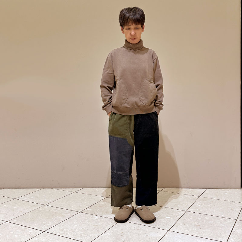 ティグルブロカンテ BD裏毛 Wリブタートルスウェット unisex