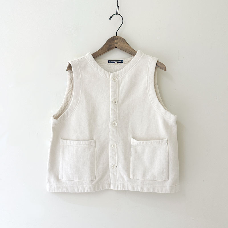 値下げティグルブロカンテ　ウールベスト　ネイビーとナッティー迷彩スカート 値下げティグルブロカンテ ウールベスト ネイビーとナッティー迷彩