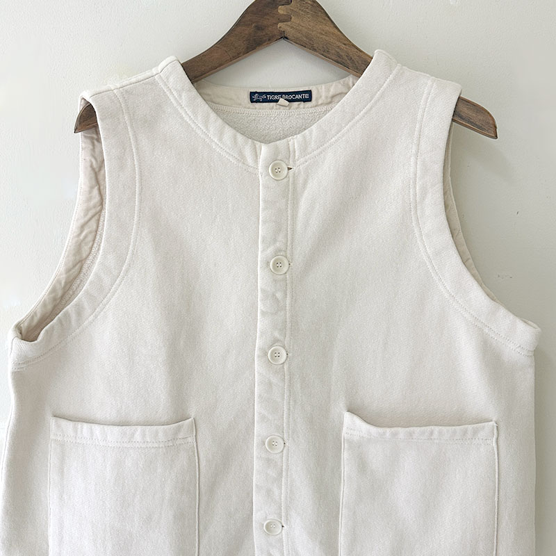 ティグルブロカンテ vintage裏毛 オープンPKTベスト | TIGRE BROCANTE