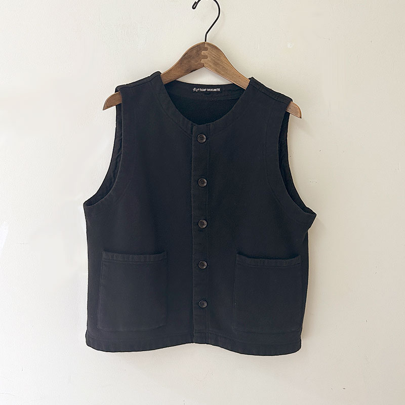 値下げティグルブロカンテ ウールベスト ネイビーとナッティー迷彩