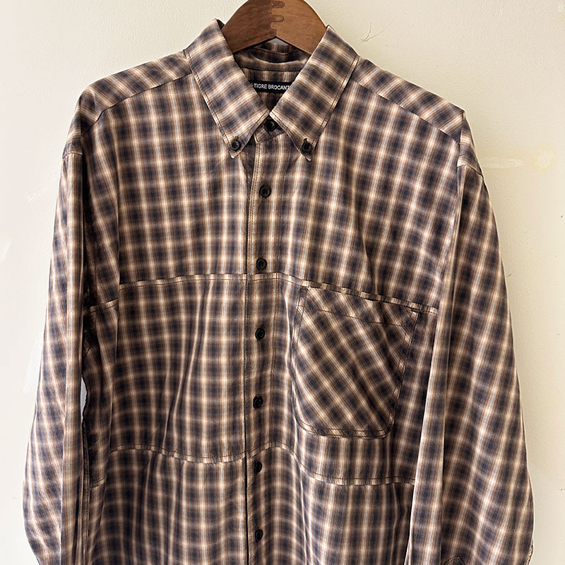 ティグルブロカンテ OGオンブレチェック B.DボースンL/Sシャツ unisex